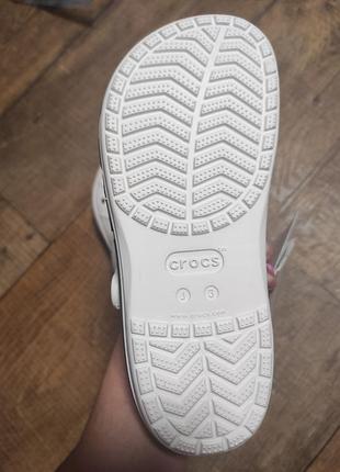 Crocs детские белые сандалии 7