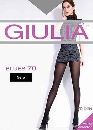 Колготки чорний жіночі поліамідні класичні blues 3d nero 70 den р.5 тм giulia 7копійок