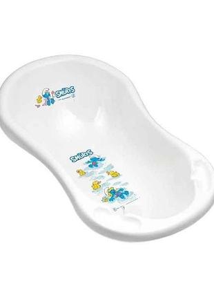 Ванна детская 84см белый со сливом (1429_60, white) тм maltex smurfs