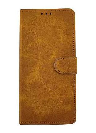 Чехол-книжка redmi flip cover leather для note 14 pro 4g коричневый тм gerlax 7 копійок