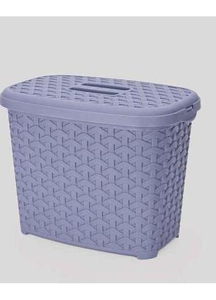Кошик з кришкою 2,5л 140 x 205 x160мм сіро-блакитний тм diomedea 7копійок
