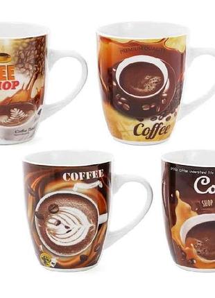 Чашка фарфоровая 350мл coffee микс 334-415 тм bonadi