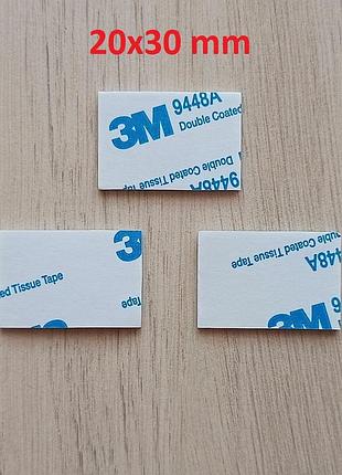 Двосторонній 3м vhb скотч для дому, в авто strong black 20х30 мм (3 шт.)
