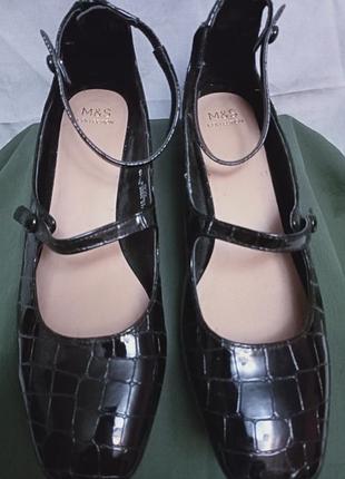 Новые туфли мери джейн m&amp;s collection (р. 40, стелька 25 см)