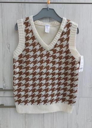 Тепла в'язана жилетка carters для дівчинки 6/7р