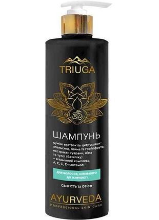 Шампунь 500мл свежесть и объем тм triuga ayurveda 7 копійок