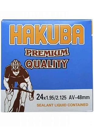 Камера для велосипеда антипрокольна з рідиною d-24 х 1,95/2,125 48mm тм hakuba 7копійок