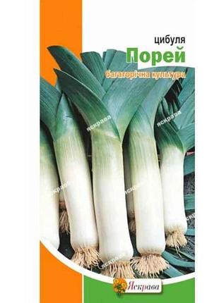 Цибуля-порей (20 пачок) 1г тм яскрава 7копійок