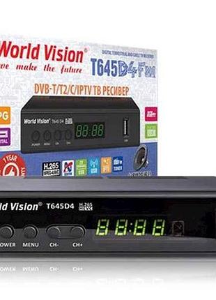 Т2 ресивер t645d4 fm тм world vision 7 копійок