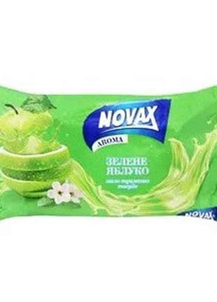 Мыло туалетное aroma зеленое яблоко 140г тм novax 7 копійок
