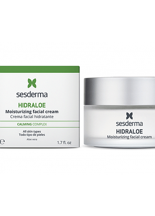 Увлажняющий крем для лица sesderma hidraloe cream 50 мл (новый, до 2030 г)