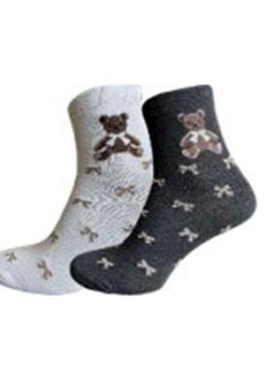 Носки жен. мишка с бантами арт.32152 р.23-25 (36-40) 10пар тм marca 7 копійок