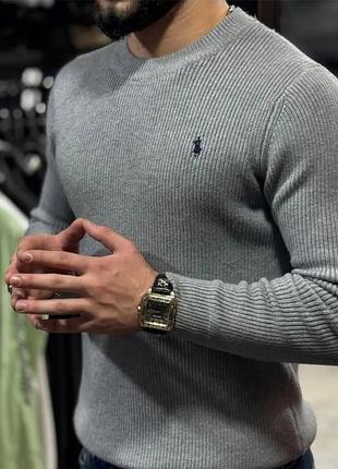 Polo ralph lauren мужской свитерик из хлопка эффект варенки в идеале размер 42 s👍