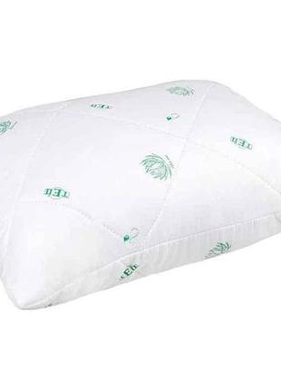 Подушка 70*70 (силиконизированное волокно) dream collection aloe vera (900г) (ультразвук) винтаж тм теп 7 копійок