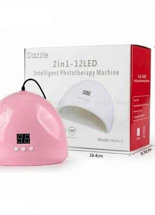 Лампа для манікюру uv-led sun one mini 36вт (usb port) арт.195 (1322) тм dazzle 7копійок