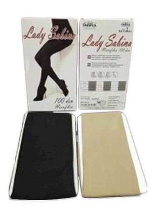 Колготки микрофибра 100den 3d (nero), р.5 тм lady sabina 7копійок