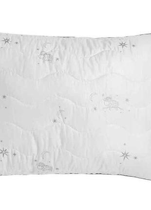 Подушка силикон merino white 274 микрофибра, серый 10мм холлофайбер (550г) с уголком, р.50*70 тм arcloud 7 копійок