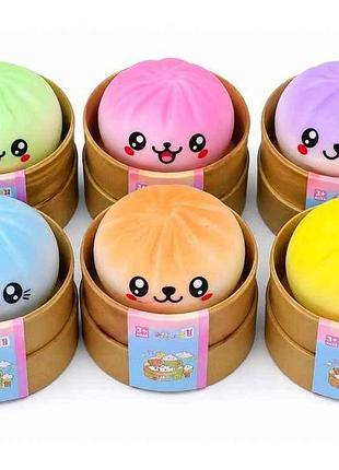 Антистрес-сквіш пельмень 8,5см блакитний so cute тм китай 7 копійок