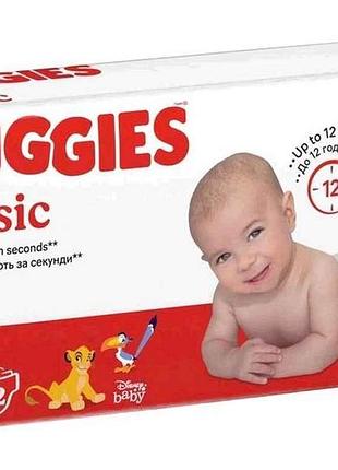 Подгузники classic no3 (4-9 кг) jumbo 52шт тм huggies 7 копійок