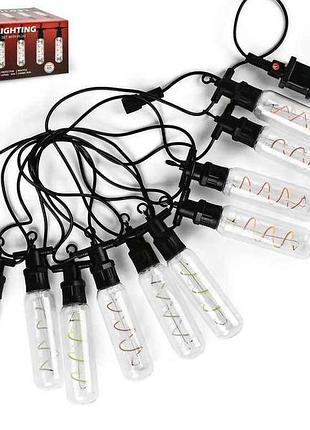 Гирлянда 10led 5м светодиодная внешняя лампочки эдисона m50062-y тм stenson 7 копійок