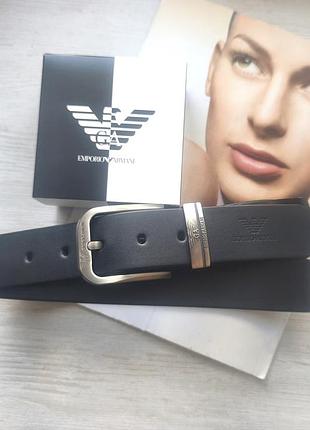 Чоловічий ремінь armani black