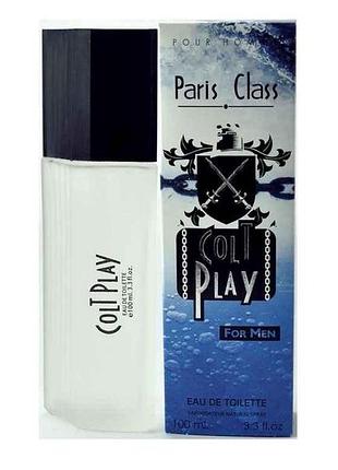 Туалетна вода чол. colt play (100 мл.) тм paris class 7копійок