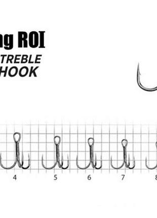 Гачок потрійний №6 t-1 bc (5шт/уп) арт.33-05-006 тм fishing roi
