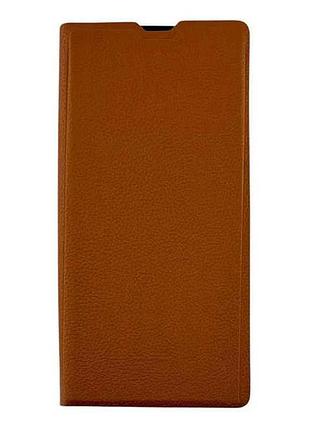 Чохол-книжка redmi/poco style case для note 10 4g/note 10s/m5s brown тм gerlax 7копійок