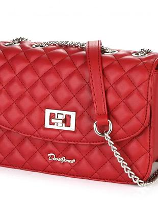 Сумка клатч стеганный david jones 6227 dark red