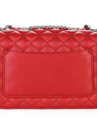 Сумка клатч стеганный david jones 6227 dark red 2