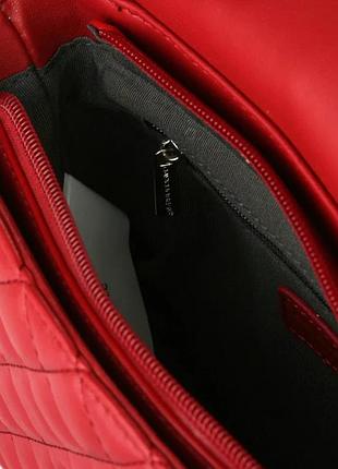 Сумка клатч стеганный david jones 6227 dark red 3