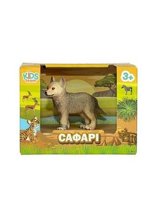 Фігурка тварини сафарі q9899-a91 вовк в асортименті тм kids team animals 7копійок