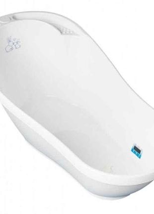 Ванна детская 92см белый кролик со сливом (kr-011-103, whit) тм tega