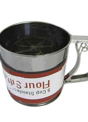 Кружка-сито з нерж. сталі 12,3*12,8см vt6-14060 тм vitol 7 копійок