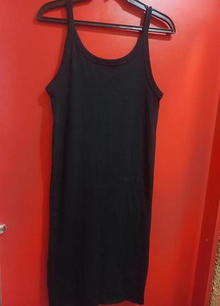Коттоновое платье в рубчик h&amp;m