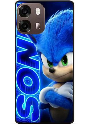 Силиконовый чехол бампер для oppo a6s соник sonik