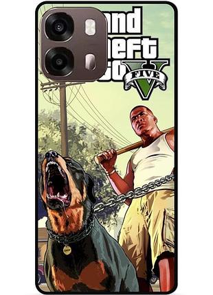 Силіконовий бампер чохол для oppo a6s з малюнком gta гта