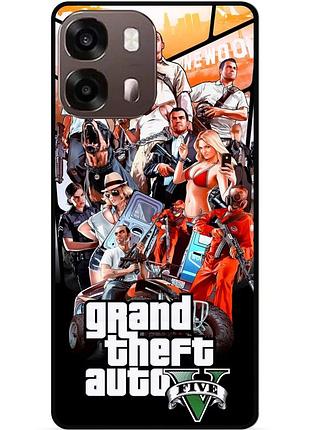Силіконовий бампер чохол для oppo a6s з малюнком gta гта