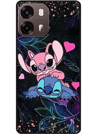 Силиконовый чехол бампер для oppo a6s с рисунком стич stitch