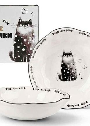 Салатник 1,8л котики 700-21-23 тм snt 7копійок