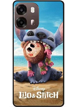 Силиконовый чехол бампер для oppo a6s лило и стич stitch