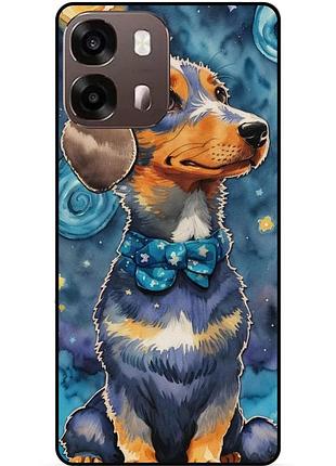 Силиконовый бампер чехол для oppo a6s с рисунком пес звездная ночь ван гог