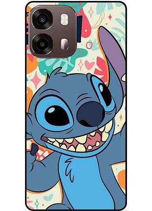 Силіконовий бампер чохол для oppo a6s з малюнком stitch стіч