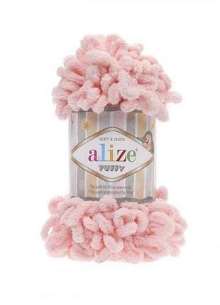 Пряжа puffy 340 5шт/уп 100% мікрополіестер 100г 9,2м тм alize 7копійок