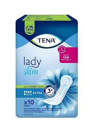 Прокладки урологічні 10шт lady slim extra 4крап тм tena 7копійок