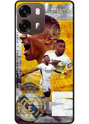 Силиконовый чехол бампер для oppo a6s с картинкой mbappe мбаппе real