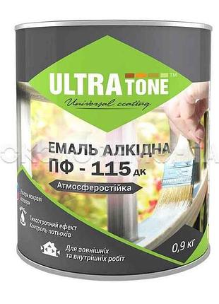 Емаль алкідна пф-115 смарагдовий 0,9кг тм ultra tone 7копійок