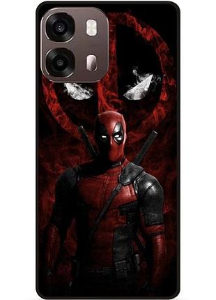Силиконовый чехол бампер для oppo a6s с рисунком deadpool дэдпул