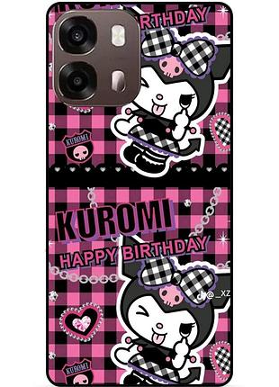 Силиконовый чехол для oppo a6s с картинкой kuromi куроми