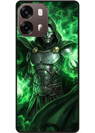 Силиконовый чехол бампер для oppo a6s с картинкой doomsday доктор дум avengers